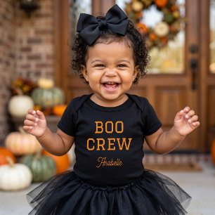 Boo Crew Monogrammed Halloween Baby Bodysuit