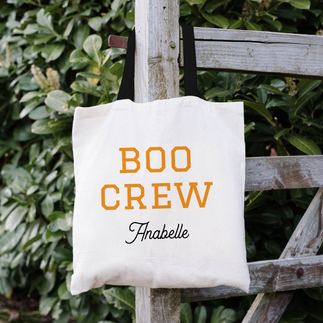 Boo Crew Monogrammed Halloween Tote Bag (Creator Uploaded)