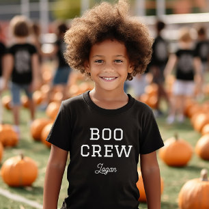 Boo Crew Monogrammed Halloween Tri-Blend Shirt