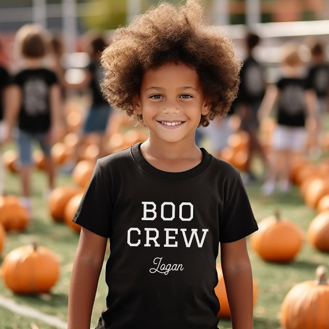 Boo Crew Monogrammed Halloween Tri-Blend Shirt (Creator Uploaded)