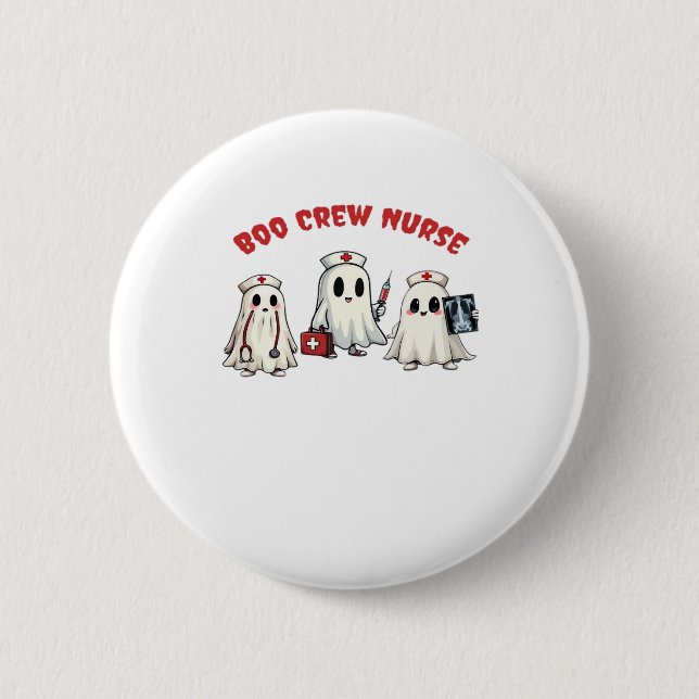 BOO CREW NURSE Essential T-Shirt 6 Cm Round Badge (Front)