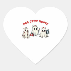 BOO CREW NURSE Essential T-Shirt Heart Sticker