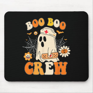 Boo Crew Nurse For Women Men Halloween Outfits Era Mouse Mat