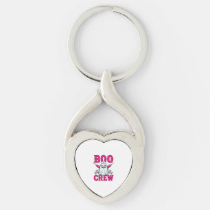 Boo Crew Nurse Ghost Halloween Key Ring