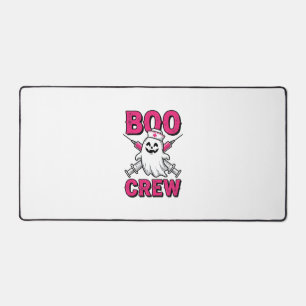 Boo Crew Nurse Ghost Halloween Vector Design_1 Desk Mat