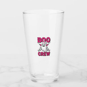 Boo Crew Nurse Ghost Halloween Vector Design_1 Glass