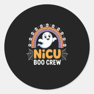 Boo Crew Nurse Halloween for Nurses Ghost Essentia Classic Round Sticker