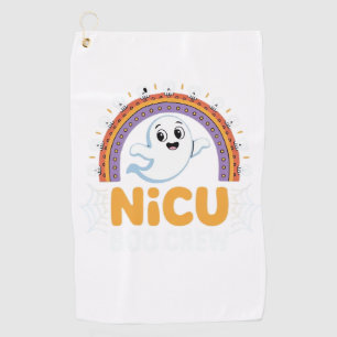 Boo Crew Nurse Halloween for Nurses Ghost Essentia Golf Towel