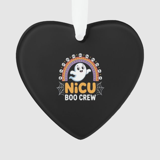 Boo Crew Nurse Halloween for Nurses Ghost Essentia Ornament (Front)