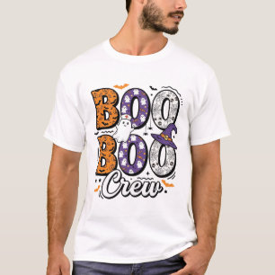 Boo Crew Nurse Halloween Vintage Shirt Design_1