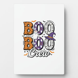 Boo Crew Nurse Halloween Vintage Shirt Design_1 Plaque