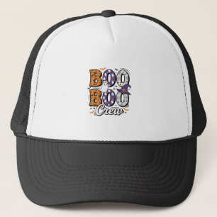 Boo Crew Nurse Halloween Vintage Shirt Design_1 Trucker Hat