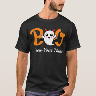 Boo Crew Orange Halloween Family Matching T-Shirt