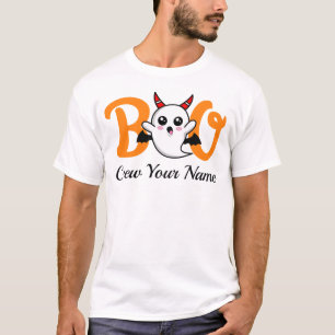 Boo Crew Orange Halloween Family matching T-Shirt