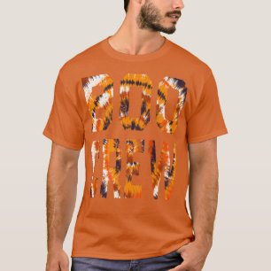 Boo Crew Orange Tie Dye  Matching Halloween Haunte T-Shirt