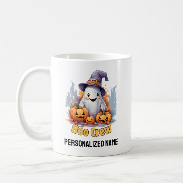 Boo Crew.Personalised Coffee Mug (Left)