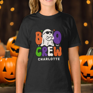 BOO Crew Personalised Colourful Matching Halloween T-Shirt