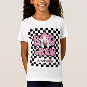 Boo Crew Pink Personalised T-Shirt