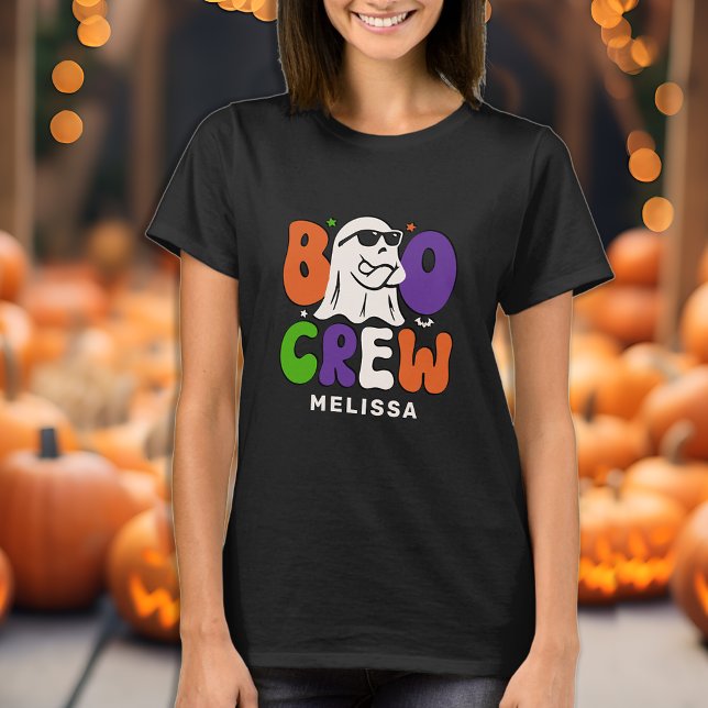 BOO Crew Retro Custom Family Matching Halloween T-Shirt (Creator Uploaded)