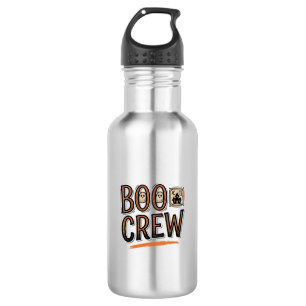 Boo Crew Vintage Halloween Engraving Shirt Design_ 532 Ml Water Bottle