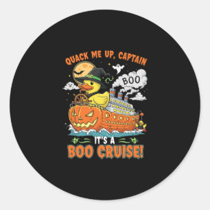 Boo Cruise Ducks Halloween Booze Cruiser Essential Classic Round Sticker