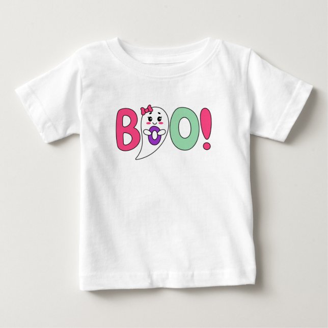 boo cute ghost  baby T-Shirt (Front)