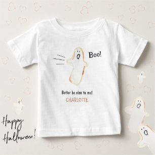 Boo! Cute Ghost Halloween Baby T-Shirt