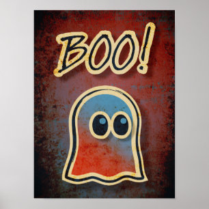 BOO Cute Ghost Poster