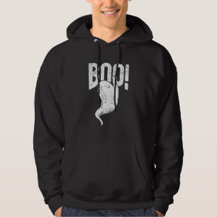 Boo Cute Ghost Saying Ghosts Spooky Halloween Squa Hoodie