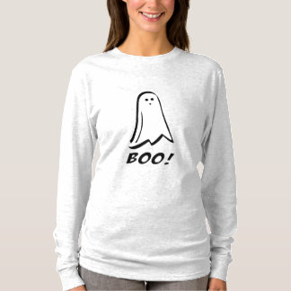 Boo! Cute Halloween T-Shirts - Long Sleeve