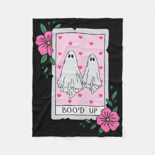 Boo’d Up Ghost Tarot Halloween Funny Ghost  Fleece Blanket