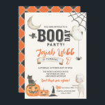 BOO-DAY Party Spooky Kids Halloween Birthday  Invitation<br><div class="desc">Hey BOO!!! Invite your guests for tricks and treats with this cute (and frightful!) Halloween Party Invitation. It's designed for a birthday but all the text is editable so it can be customised for any spooky Halloween event!</div>
