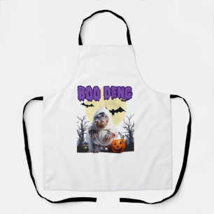 Boo Deng Moo Deng Cute Baby Pygmy Hippo Halloween Apron