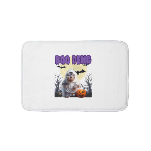 Boo Deng Moo Deng Cute Baby Pygmy Hippo Halloween Bath Mat