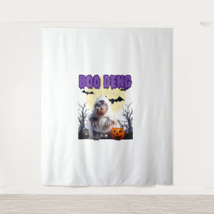 Boo Deng Moo Deng Cute Baby Pygmy Hippo Halloween Tapestry