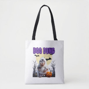 Boo Deng Moo Deng Cute Baby Pygmy Hippo Halloween  Tote Bag