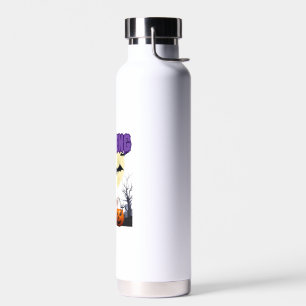 Boo Deng Moo Deng Cute Baby Pygmy Hippo Halloween Water Bottle