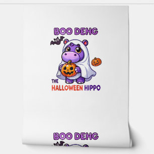 Boo Deng The Halloween Hippo Cute Bouncy Pig Costu Wallpaper