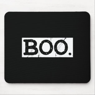Boo distressed retro ghost halloween aesthetic mouse mat