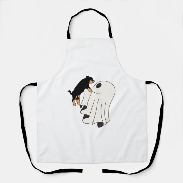 Boo Dog Halloween Dog Spooky Apron (Front)