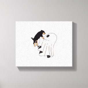 Boo Dog Halloween Dog Spooky Canvas Print