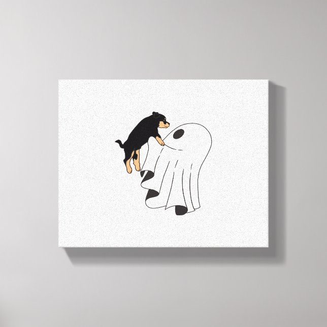 Boo Dog Halloween Dog Spooky Canvas Print (Front)