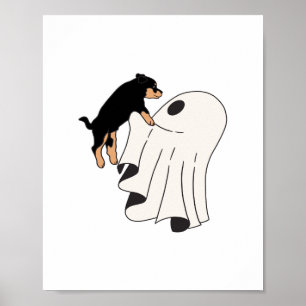 Boo Dog Halloween Dog Spooky Poster