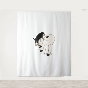 Boo Dog Halloween Dog Spooky Tapestry