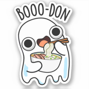 Boo-don Funny Ghost Udon Pun 