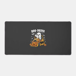Boo Dozer Halloween Ghost Bulldozer_1 Desk Mat