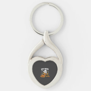 Boo Dozer Halloween Ghost Bulldozer_1 Key Ring
