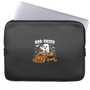 Boo Dozer Halloween Ghost Bulldozer_1 Laptop Sleeve