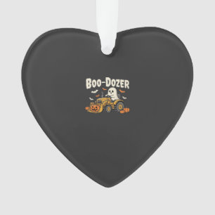 Boo-Dozer Halloween Ghost Bulldozer Design_1 Ornament