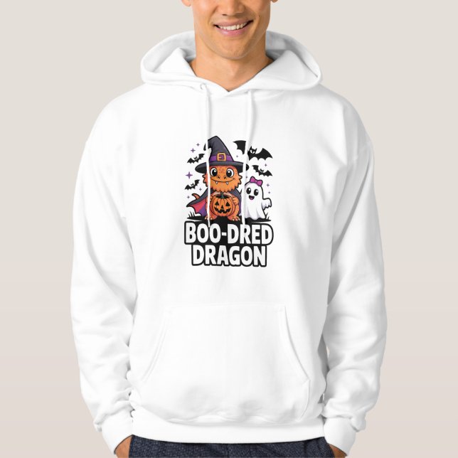 Boo-Dred Dragon Halloween Design Hoodie (Front)
